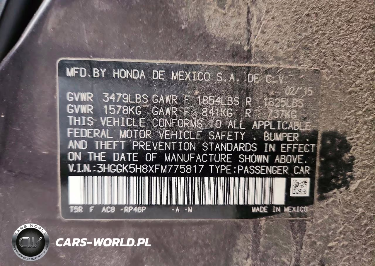 2015 Honda Fit Ex VIN:3HGGK5H8XFM775817 - 12