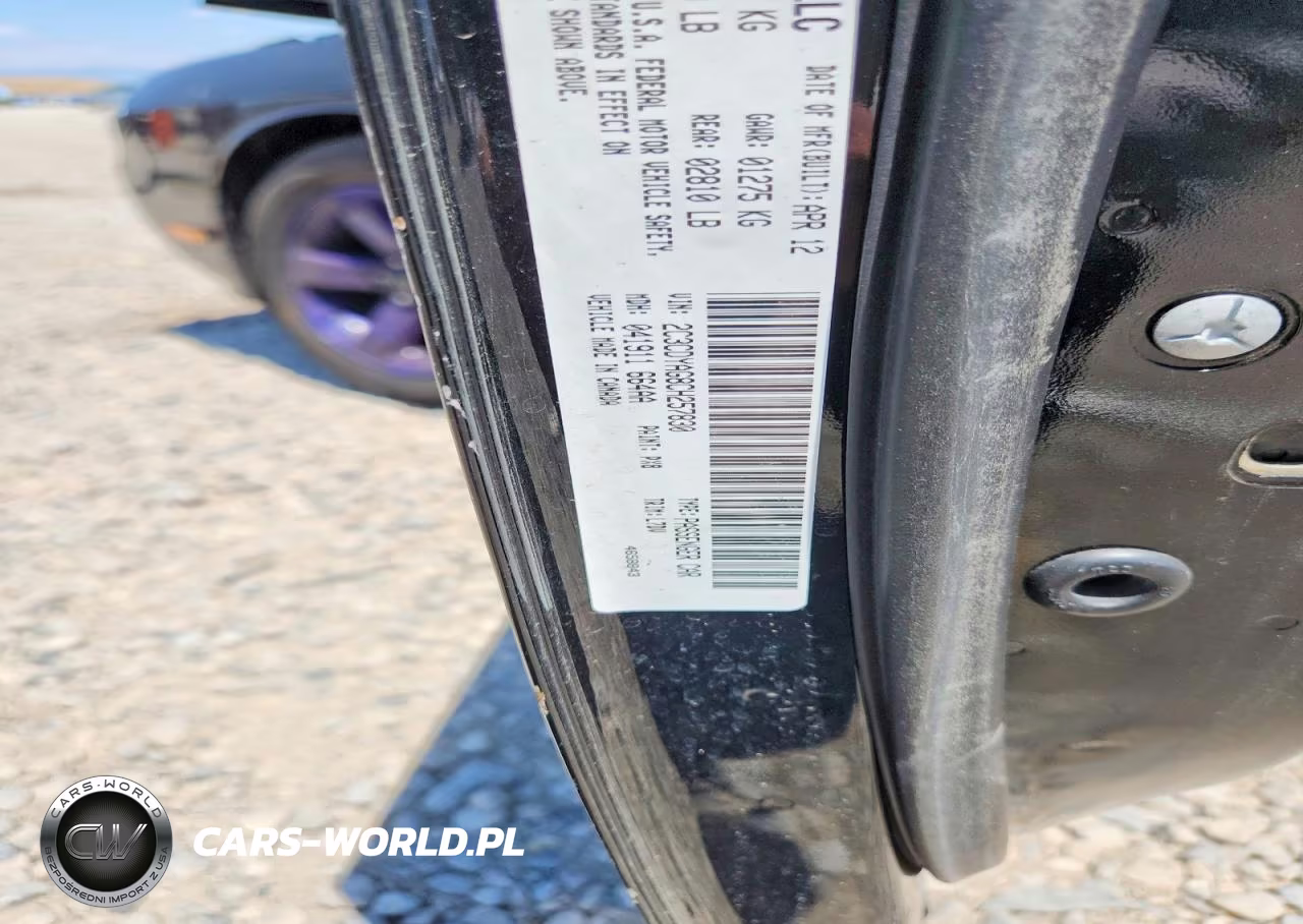 2012 Dodge Challenger Sxt VIN:2C3CDYAG8CH257830 - 12