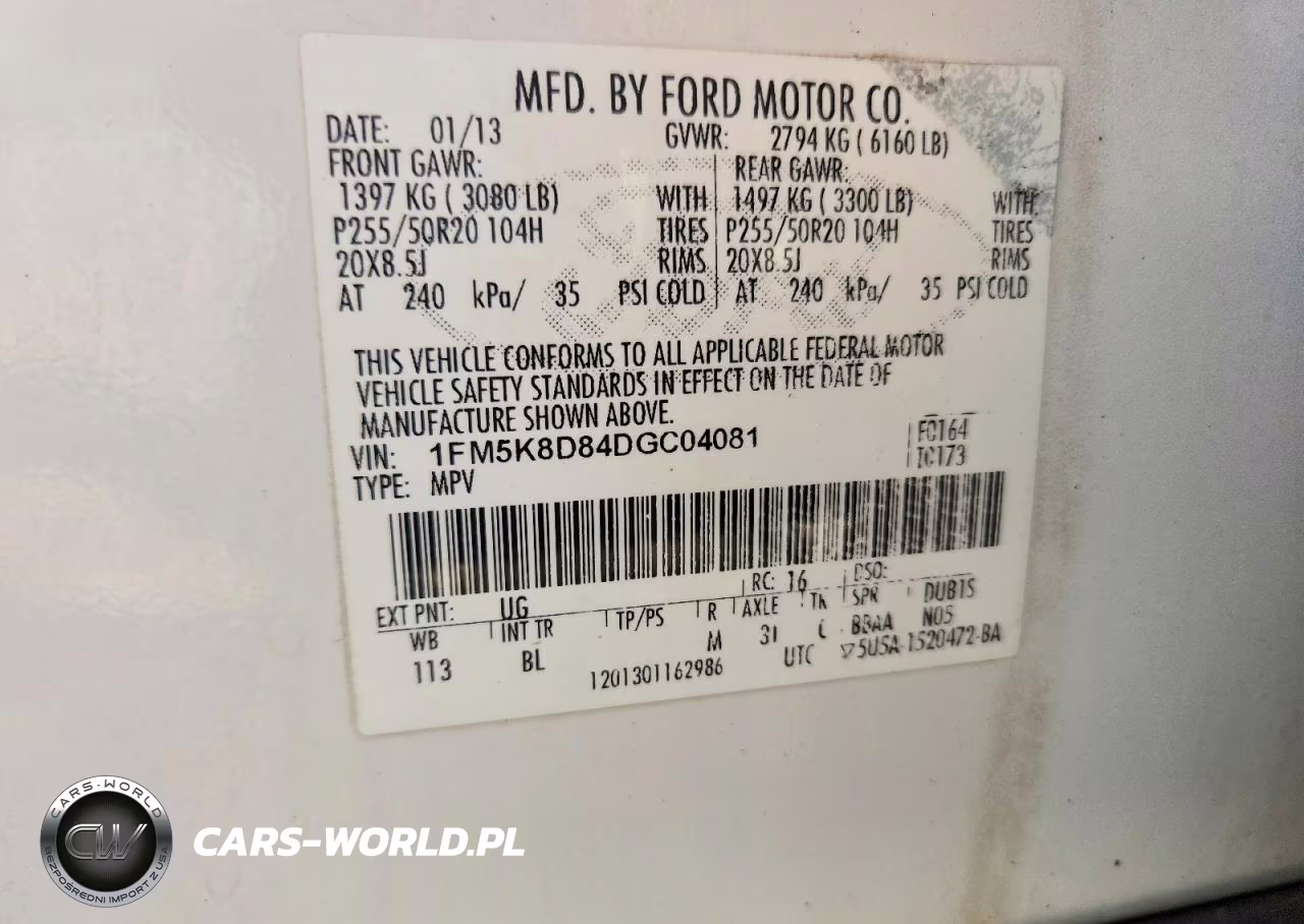 2013 Ford Explorer Xlt VIN:1FM5K8D84DGC04081 - 13