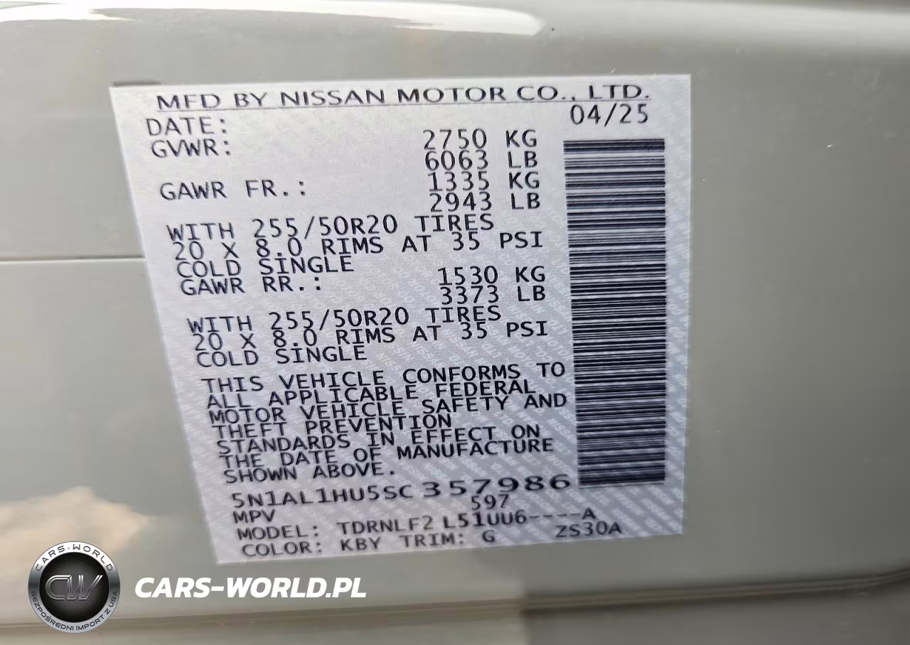 2025 Infiniti Qx60 Autograph VIN:5N1AL1HU5SC357986 - 14