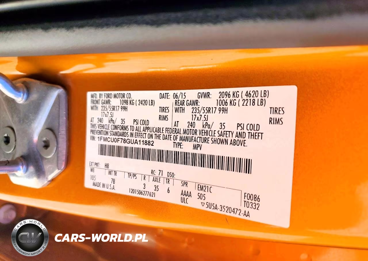 2016 Ford Escape S VIN:1FMCU0F78GUA11882 - 12