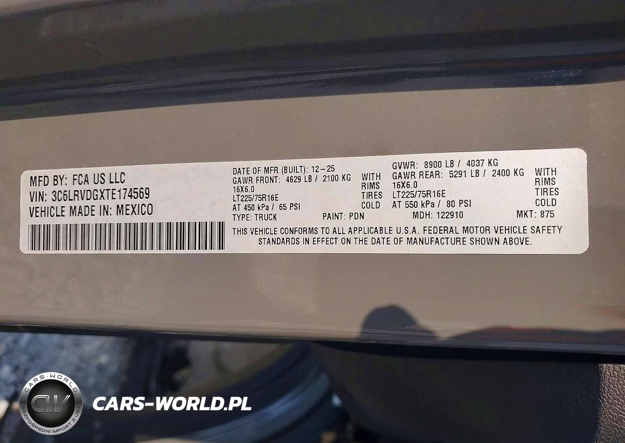 2026 Ram Promaster 2500 Delivery Van VIN:3C6LRVDGXTE174569 - 13