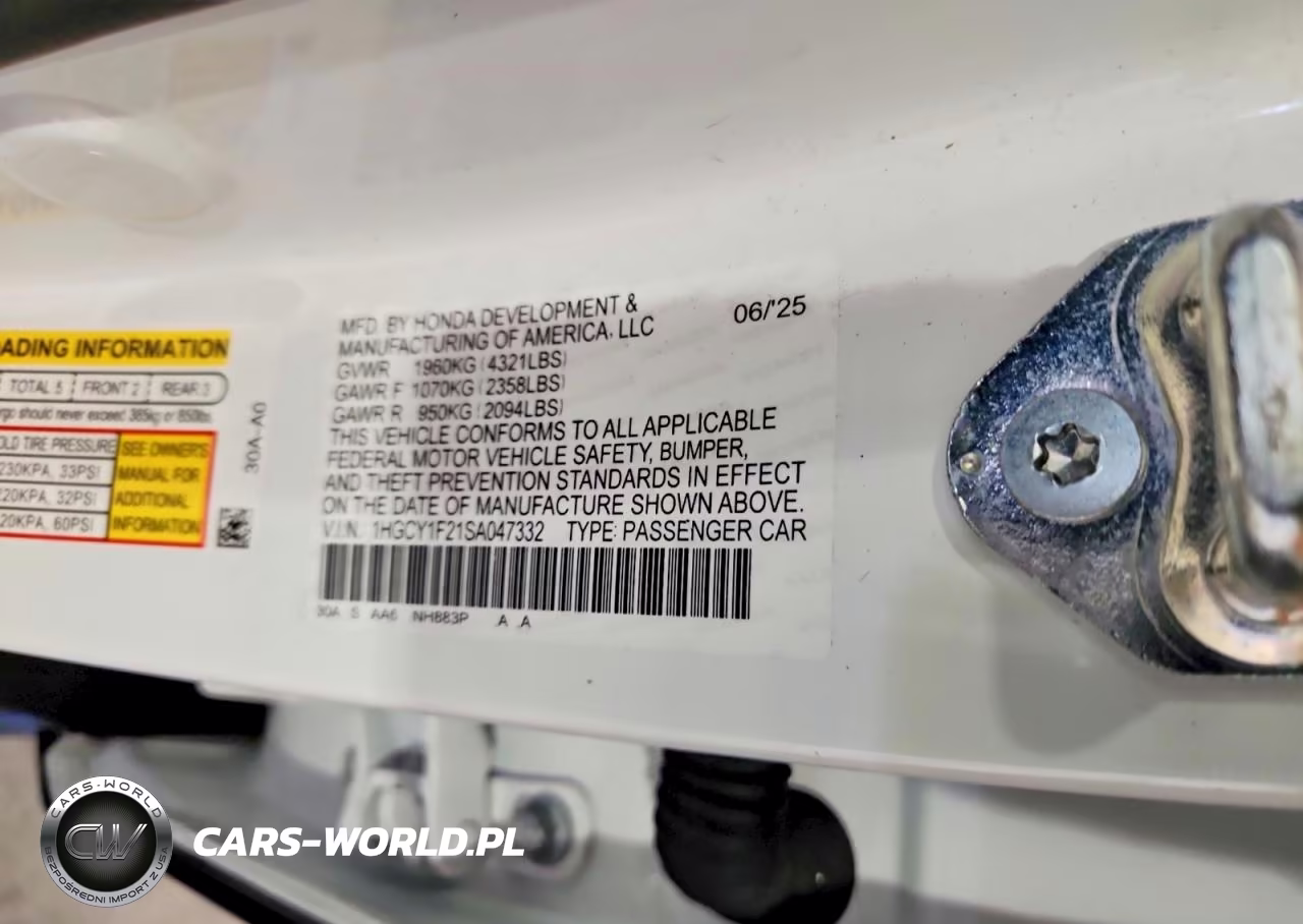 2025 Honda Accord Lx VIN:1HGCY1F21SA047332 - 12