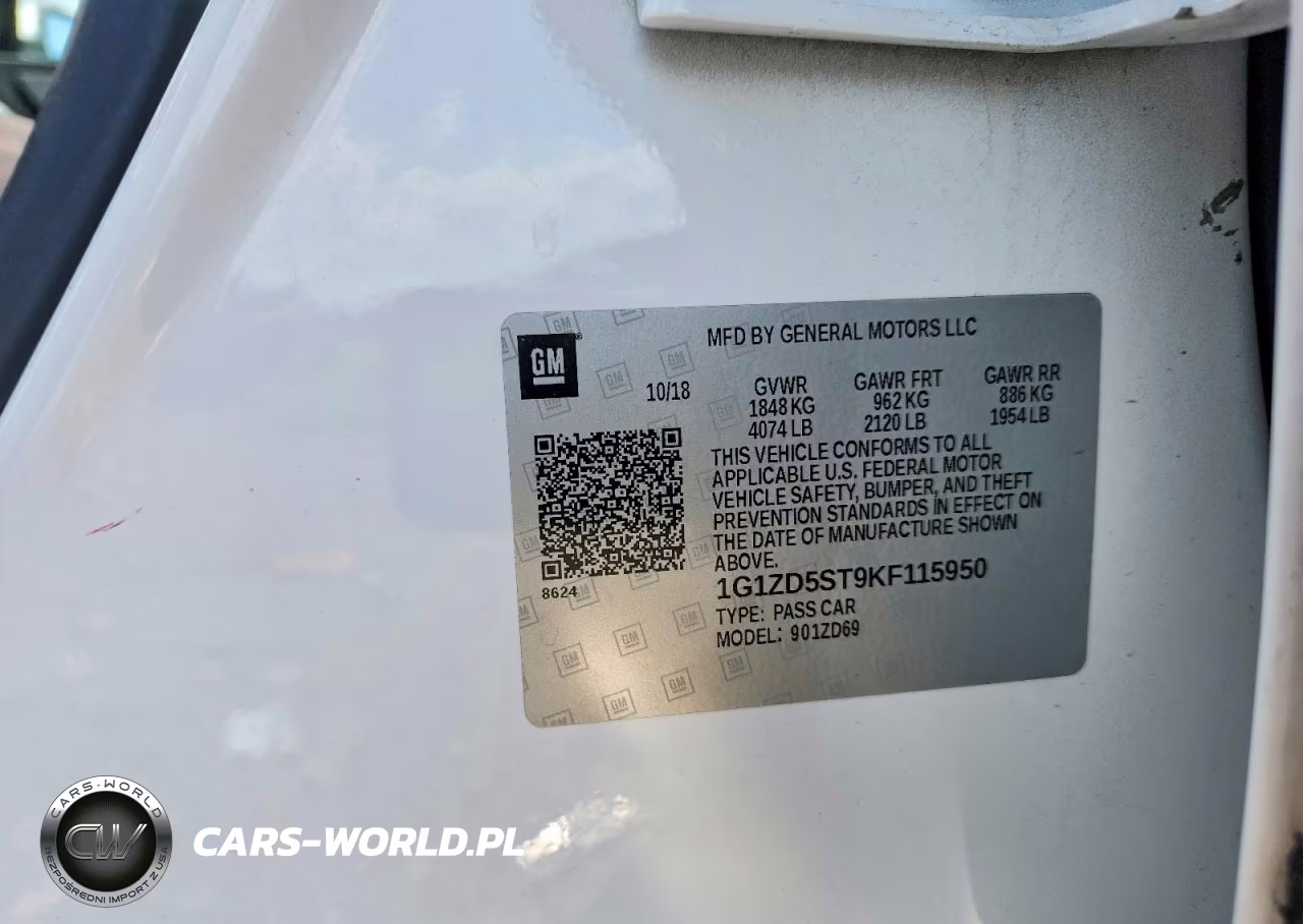 2019 Chevrolet Malibu Lt VIN:1G1ZD5ST9KF115950 - 12