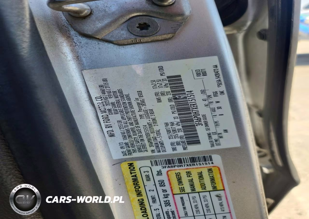 2014 Ford Fusion Se VIN:3FA6P0H7XER151514 - 12