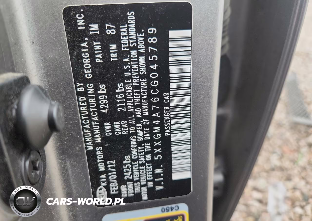 2012 Kia Optima Lx VIN:5XXGM4A76CG045789 - 12