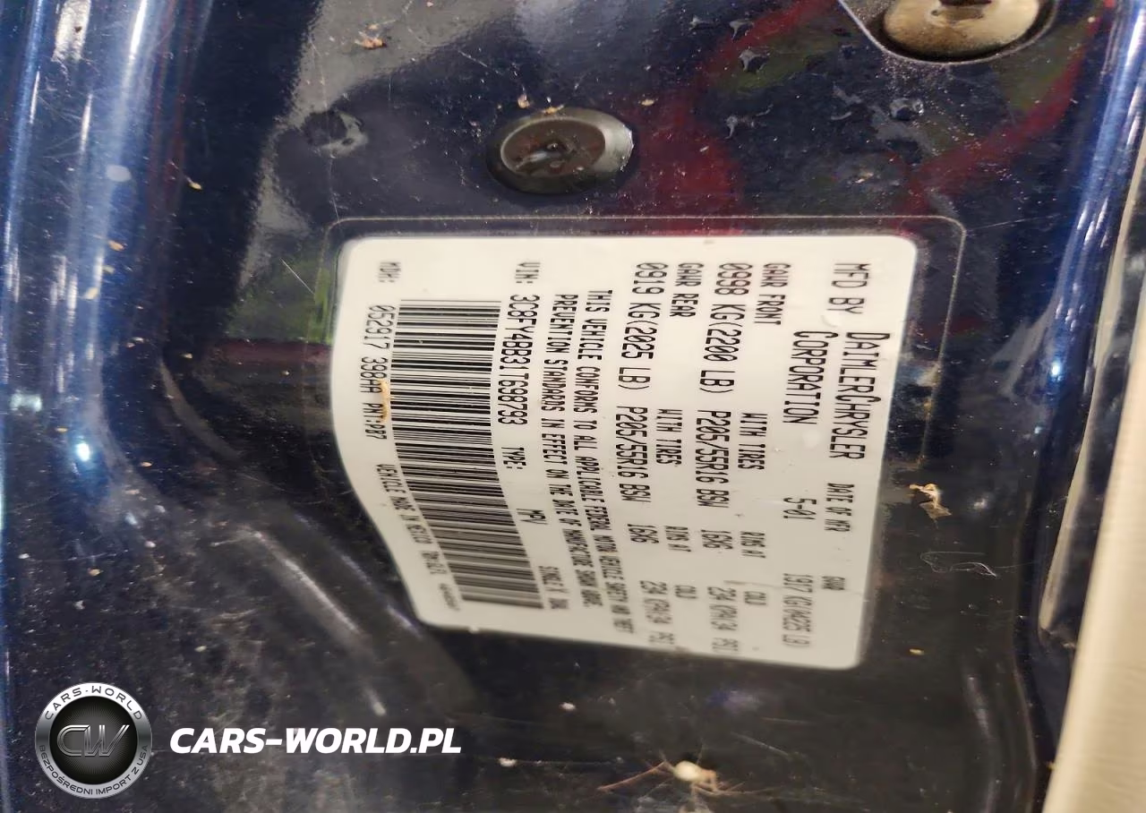 2001 Chrysler Pt Cruiser VIN:3C8FY4BB31T698793 - 12
