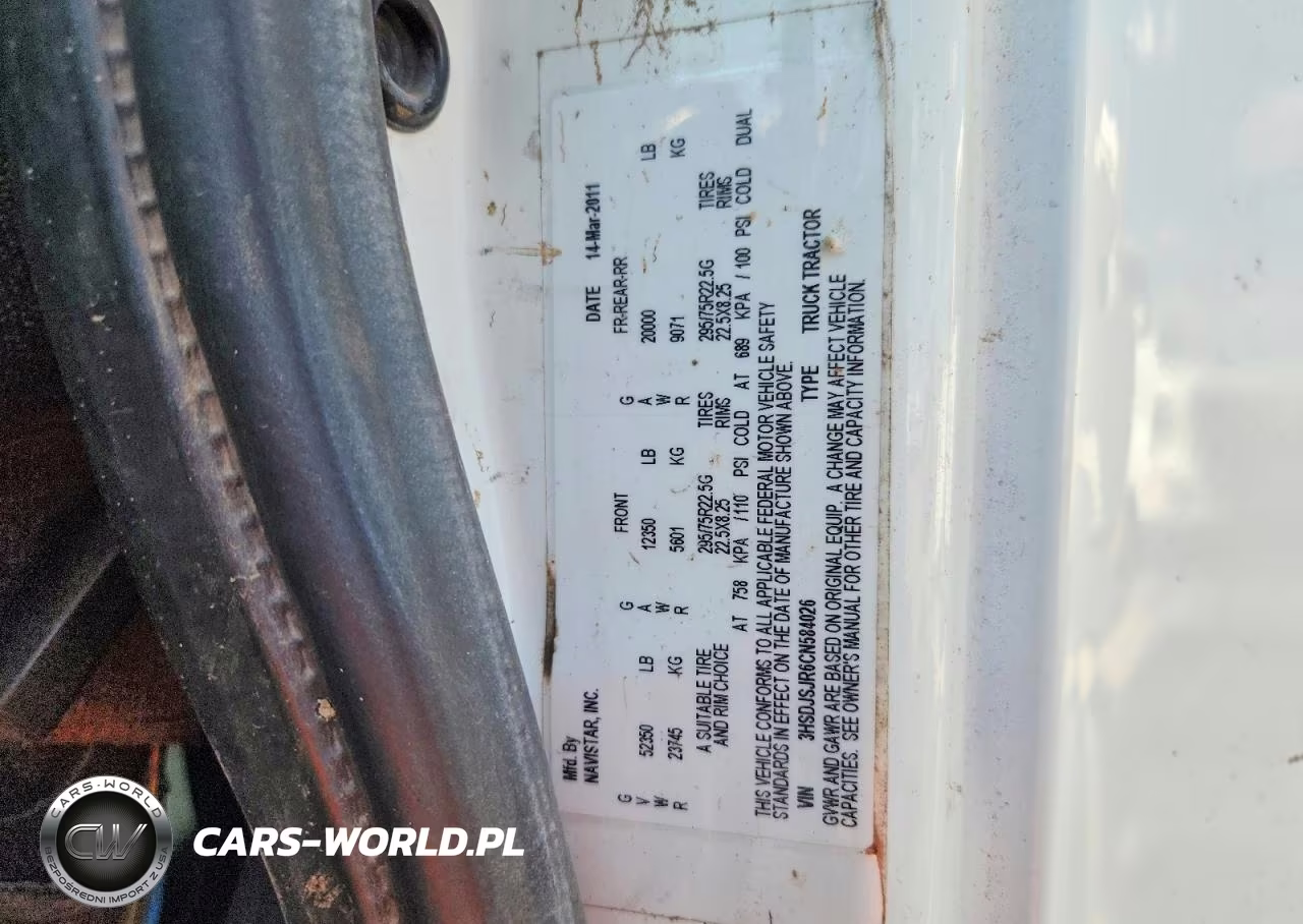 2012 International Prostar VIN:3HSDJSJR6CN584026 - 13