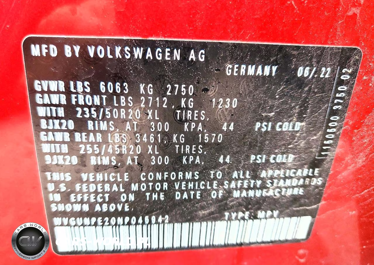 2022 Volkswagen Id.4 Pro S VIN:WVGUNPE20NP045942 - 14