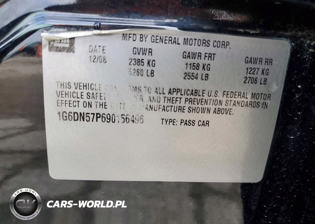 2009 Cadillac Cts-V VIN:1G6DN57P690156496 - 12