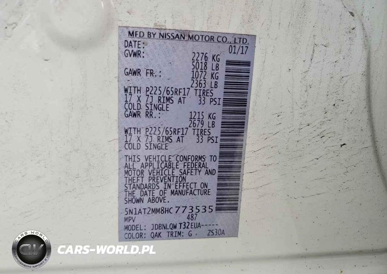 2017 Nissan Rogue S VIN:5N1AT2MM8HC773535 - 13