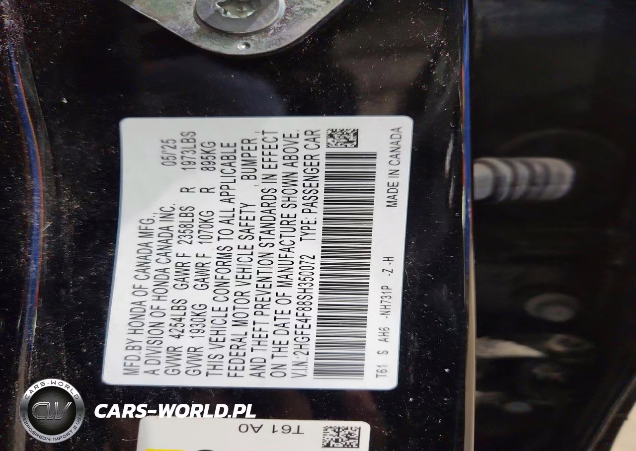 2025 Honda Civic Sport VIN:2HGFE4F88SH350072 - 12