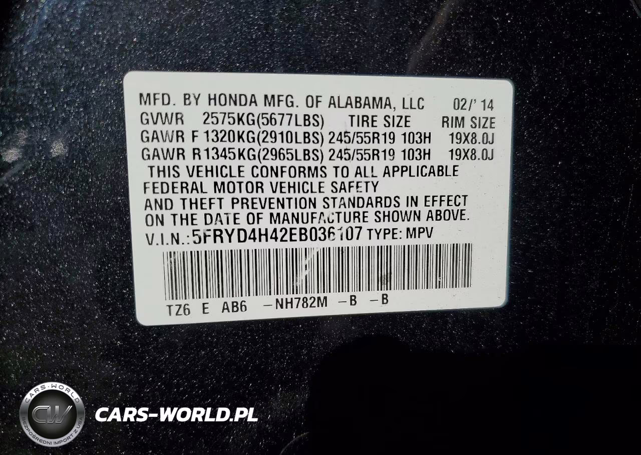 2014 Acura Mdx Technology VIN:5FRYD4H42EB036107 - 14