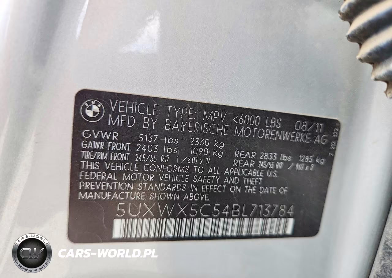 2011 BMW X3 xDrive28I VIN:5UXWX5C54BL713784 - 13