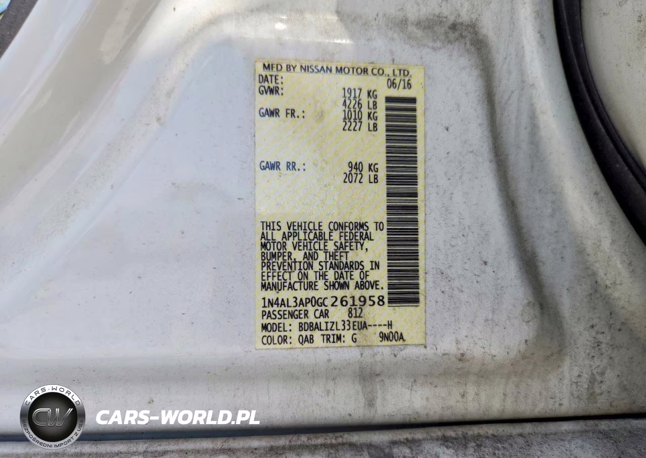 2016 Nissan Altima 2.5 Sv VIN:1N4AL3AP0GC261958 - 12