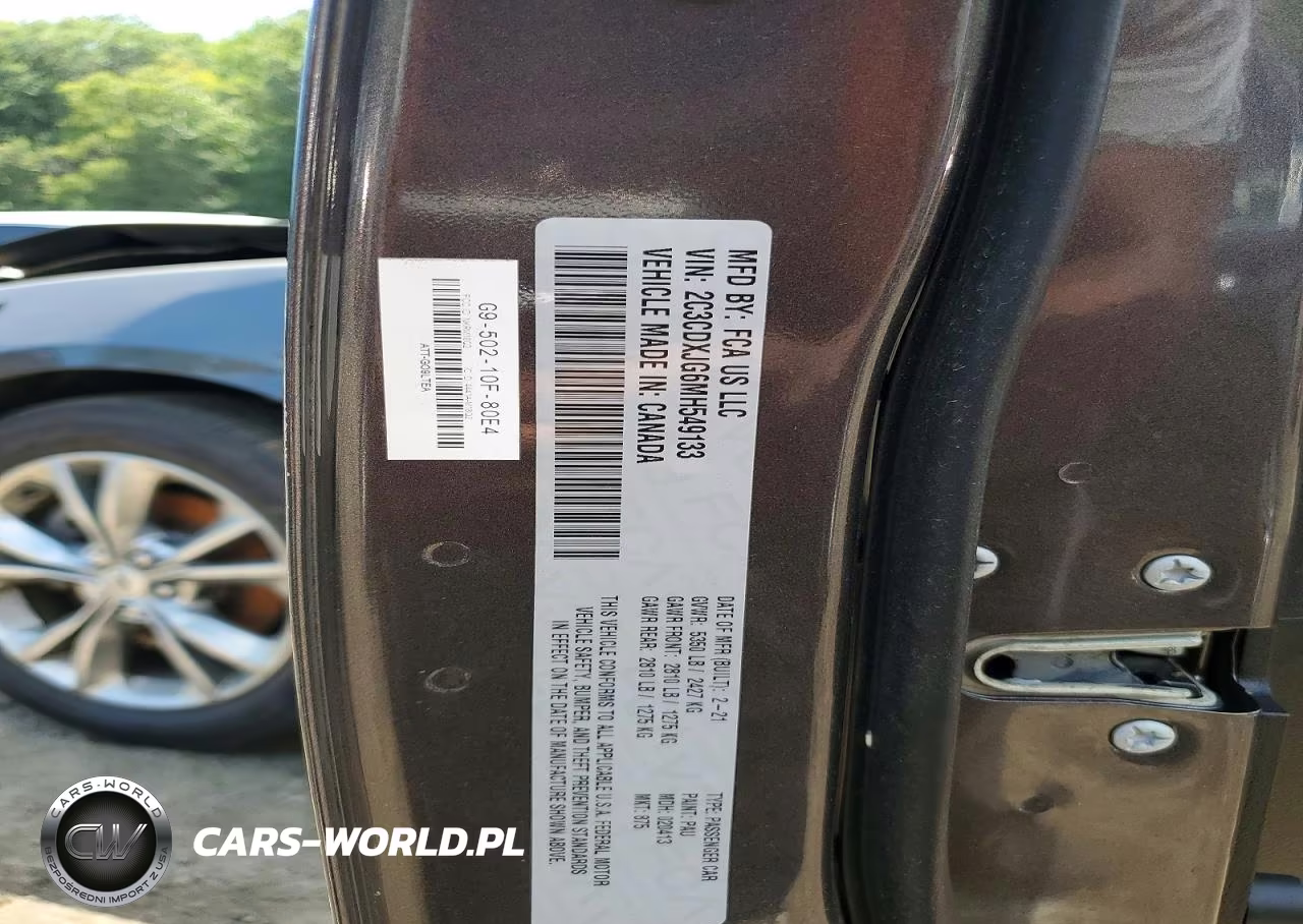 2021 Dodge Charger Sxt Awd VIN:2C3CDXJG6MH549133 - 12