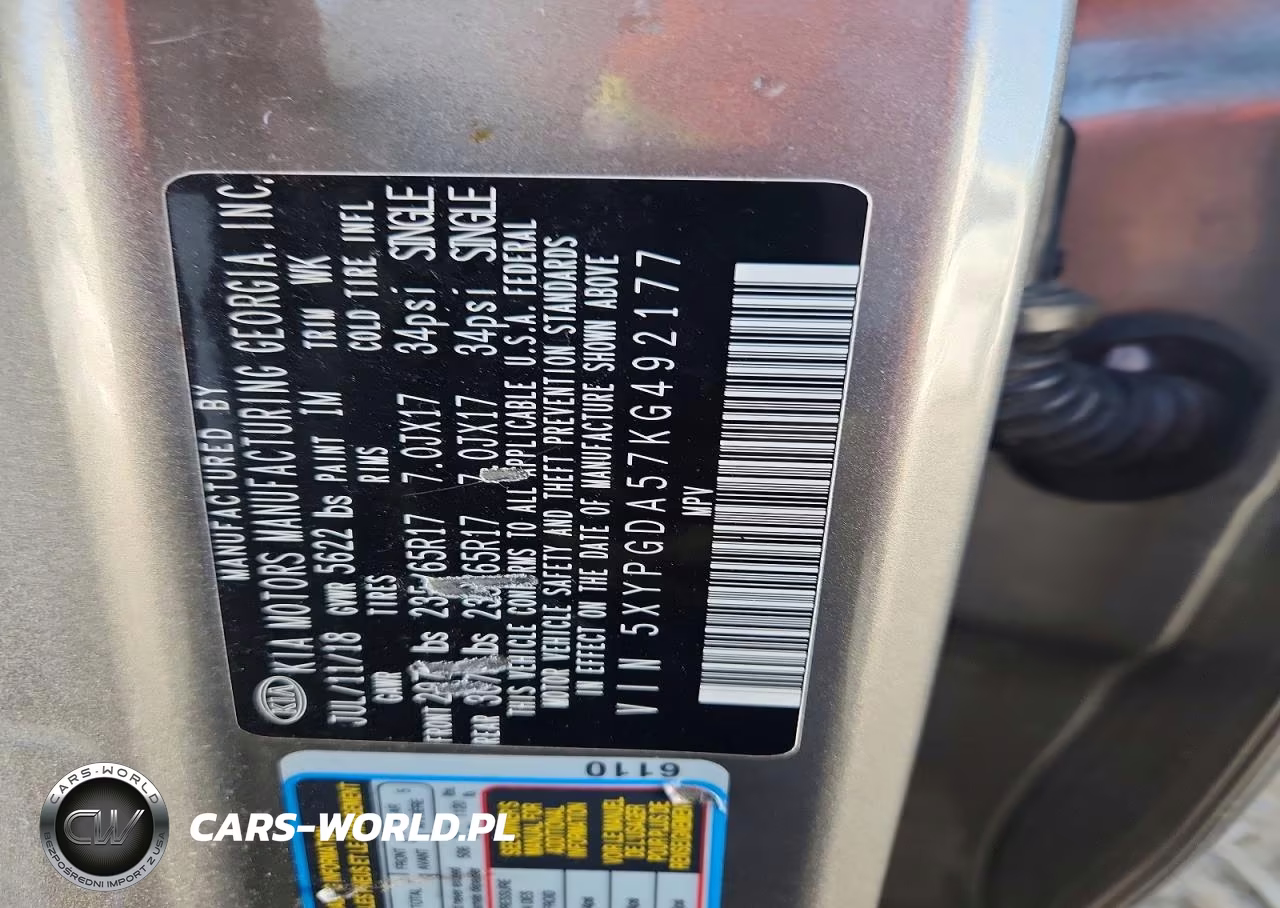 2019 Kia Sorento Lx V6 VIN:5XYPGDA57KG492177 - 14