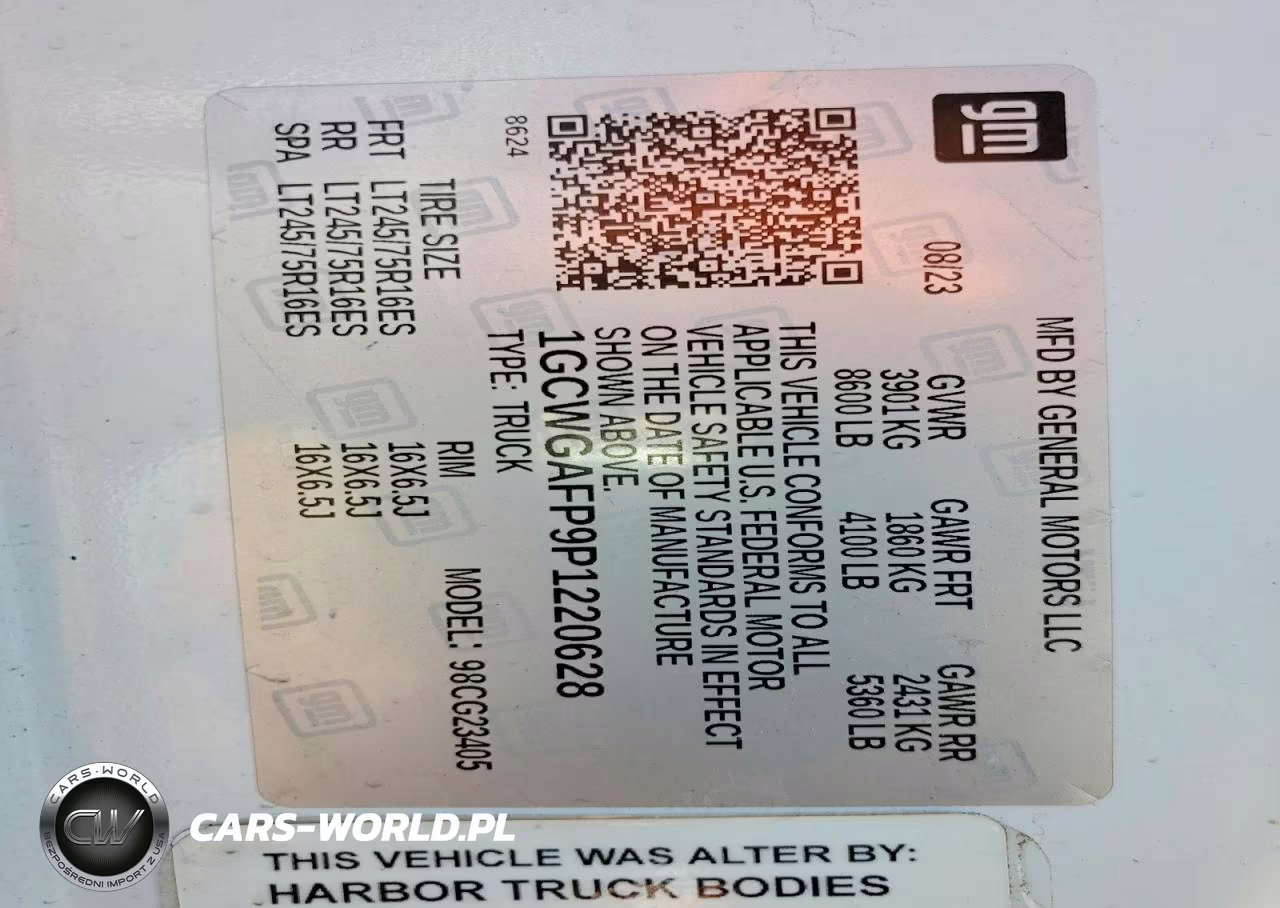 2023 Chevrolet Express G2500 VIN:1GCWGAFP9P1220628 - 13