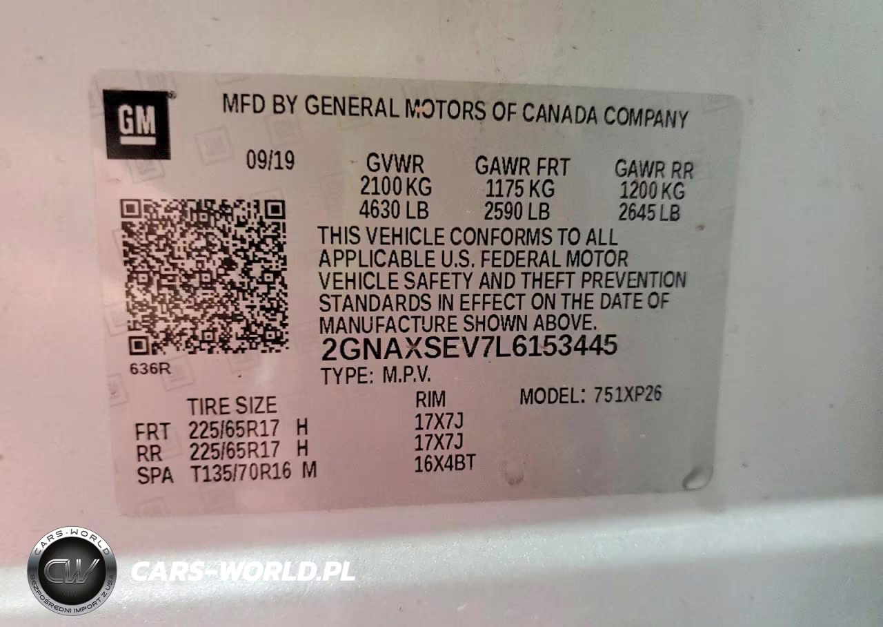2020 Chevrolet Equinox Ls VIN:2GNAXSEV7L6153445 - 12