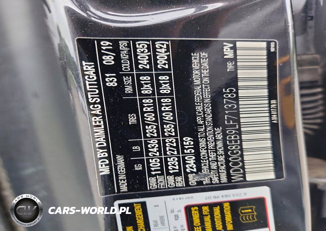2020 Mercedes-Benz Glc 300 4Matic VIN:WDC0G8EB9LF713785 - 13