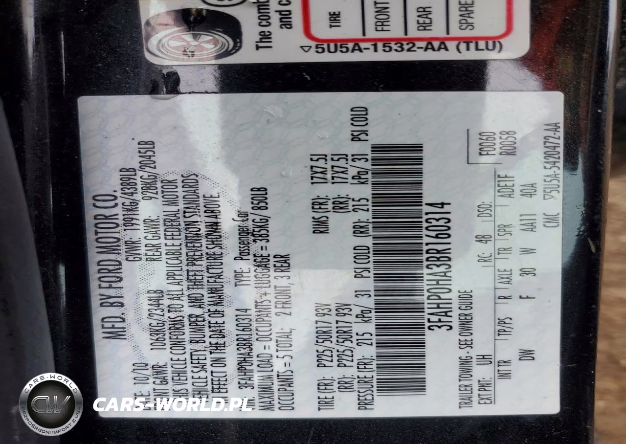2011 Ford Fusion Se VIN:3FAHP0HA3BR160314 - 12