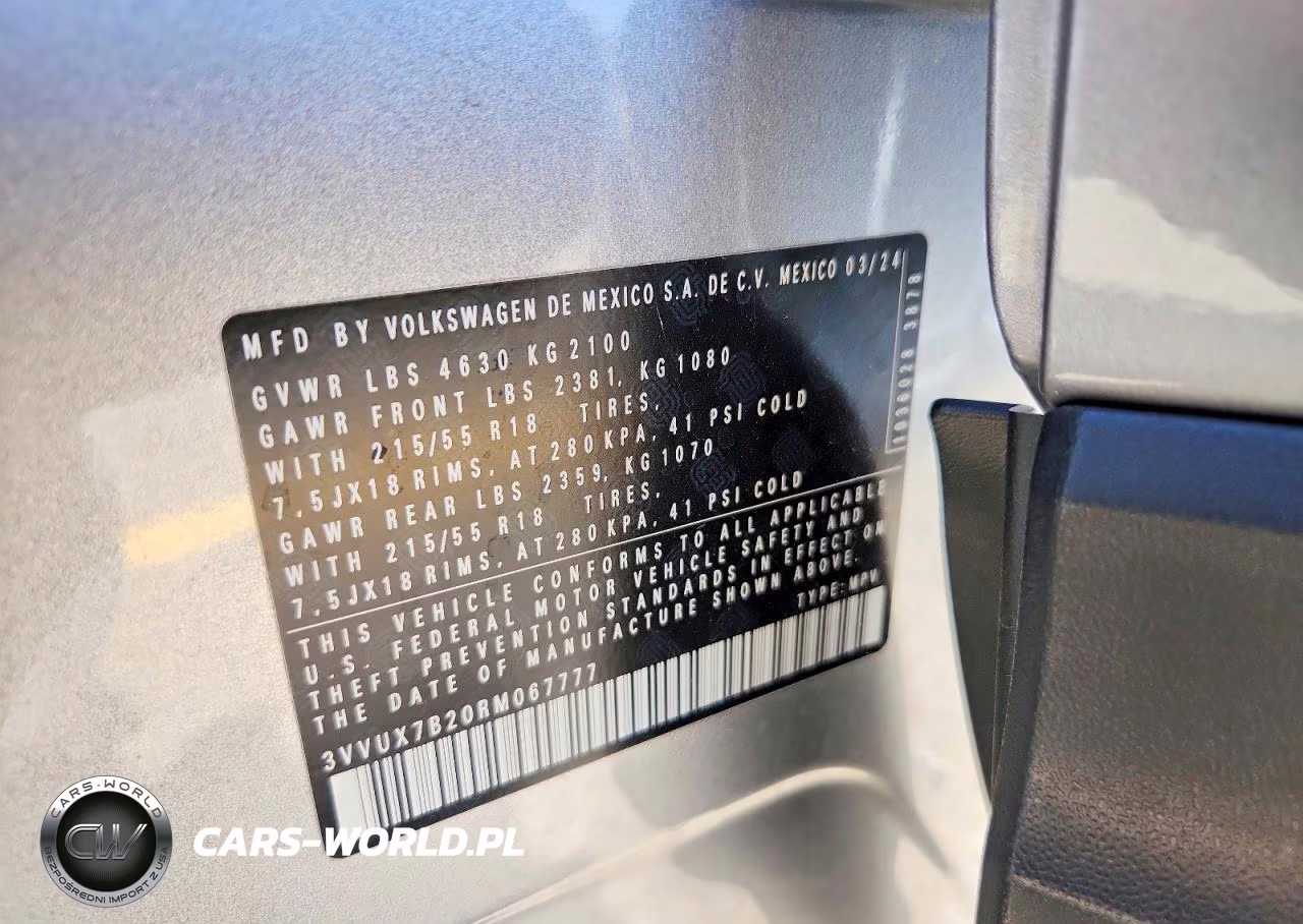 2024 Volkswagen Taos Se VIN:3VVUX7B20RM067777 - 13