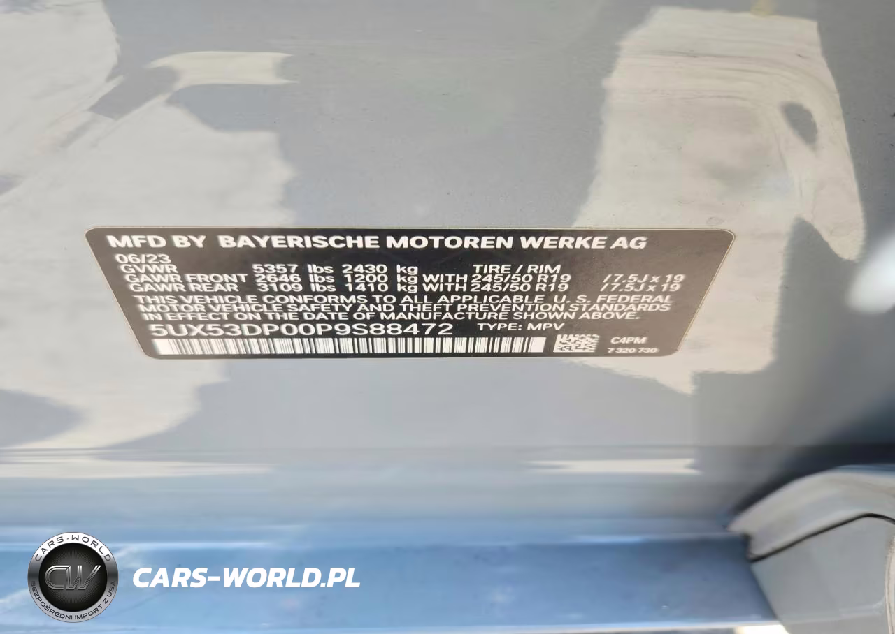 2023 BMW X3 xDrive30I VIN:5UX53DP00P9S88472 - 14
