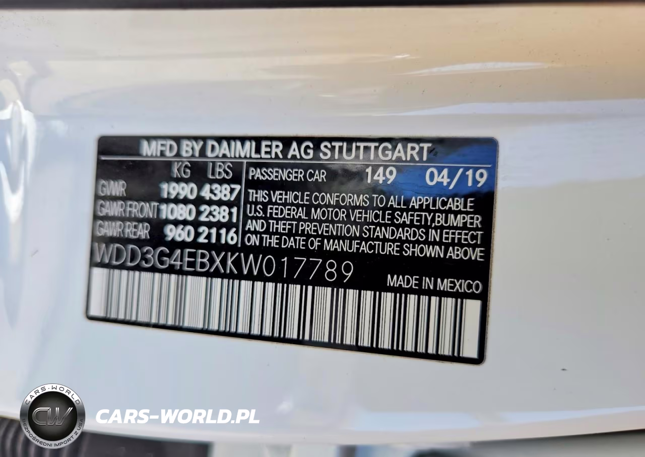 2019 Mercedes-Benz A 220 VIN:WDD3G4EBXKW017789 - 12