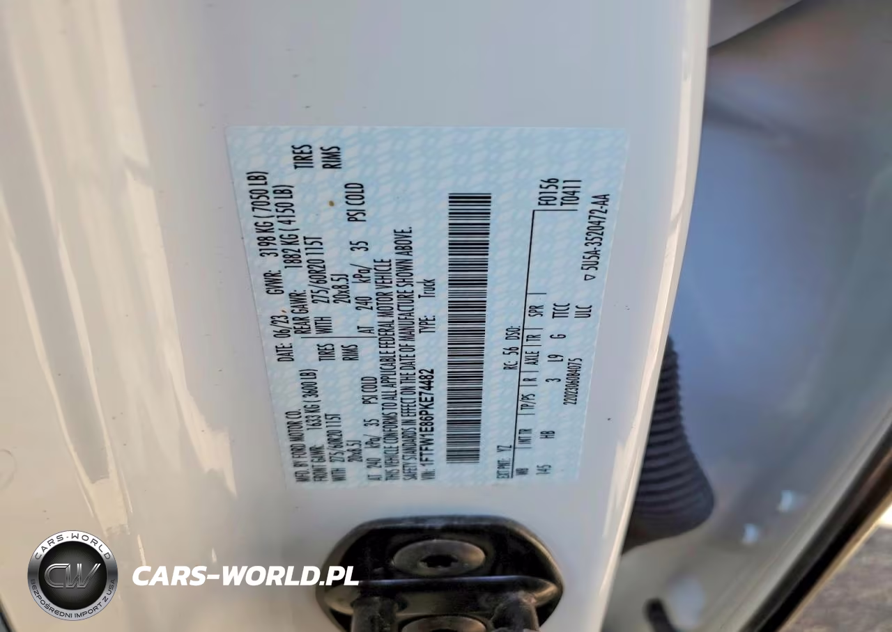 2023 Ford F150 Supercrew VIN:1FTFW1E86PKE74482 - 12