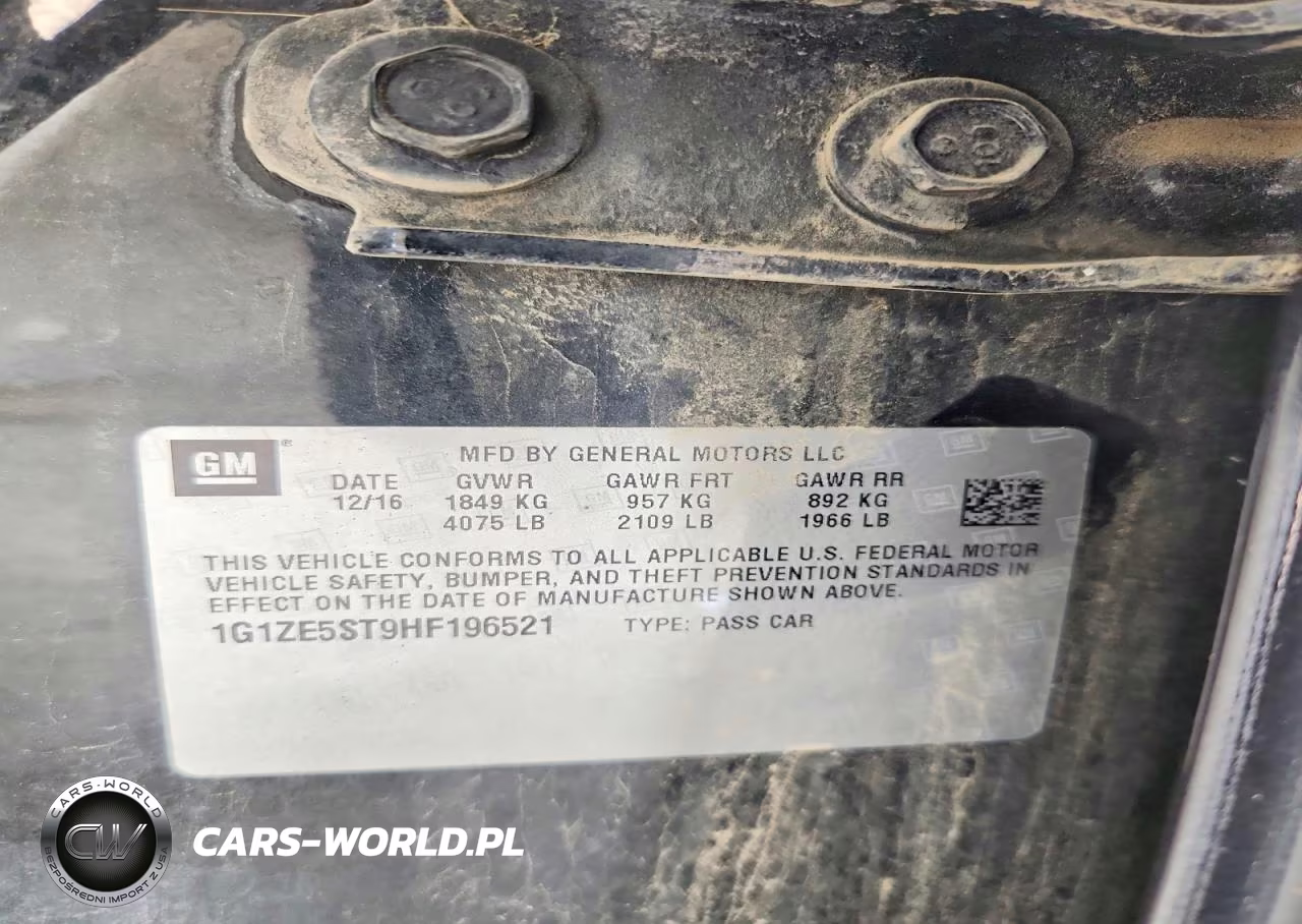 2017 Chevrolet Malibu Lt VIN:1G1ZE5ST9HF196521 - 12