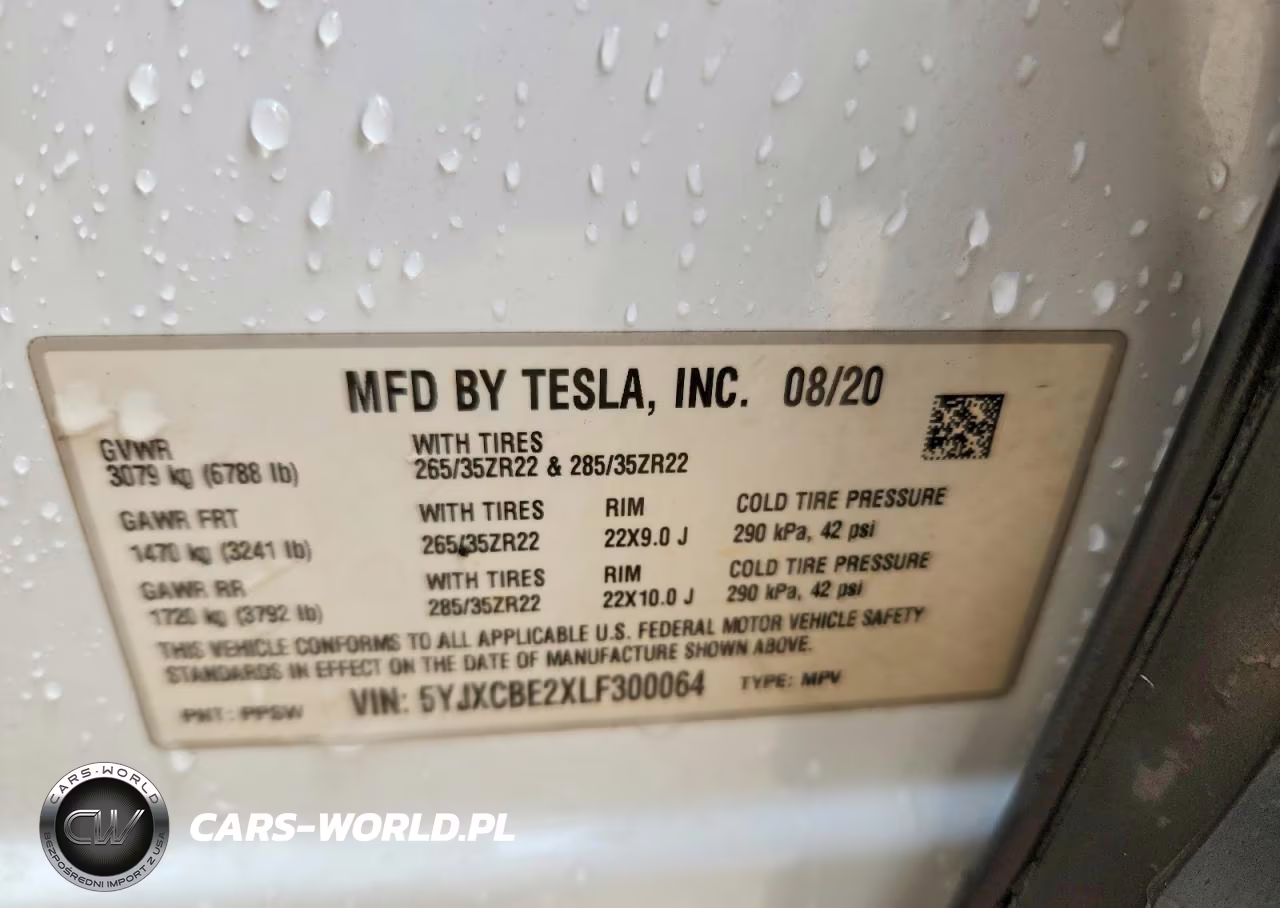 2020 Tesla Model X VIN:5YJXCBE2XLF300064 - 13