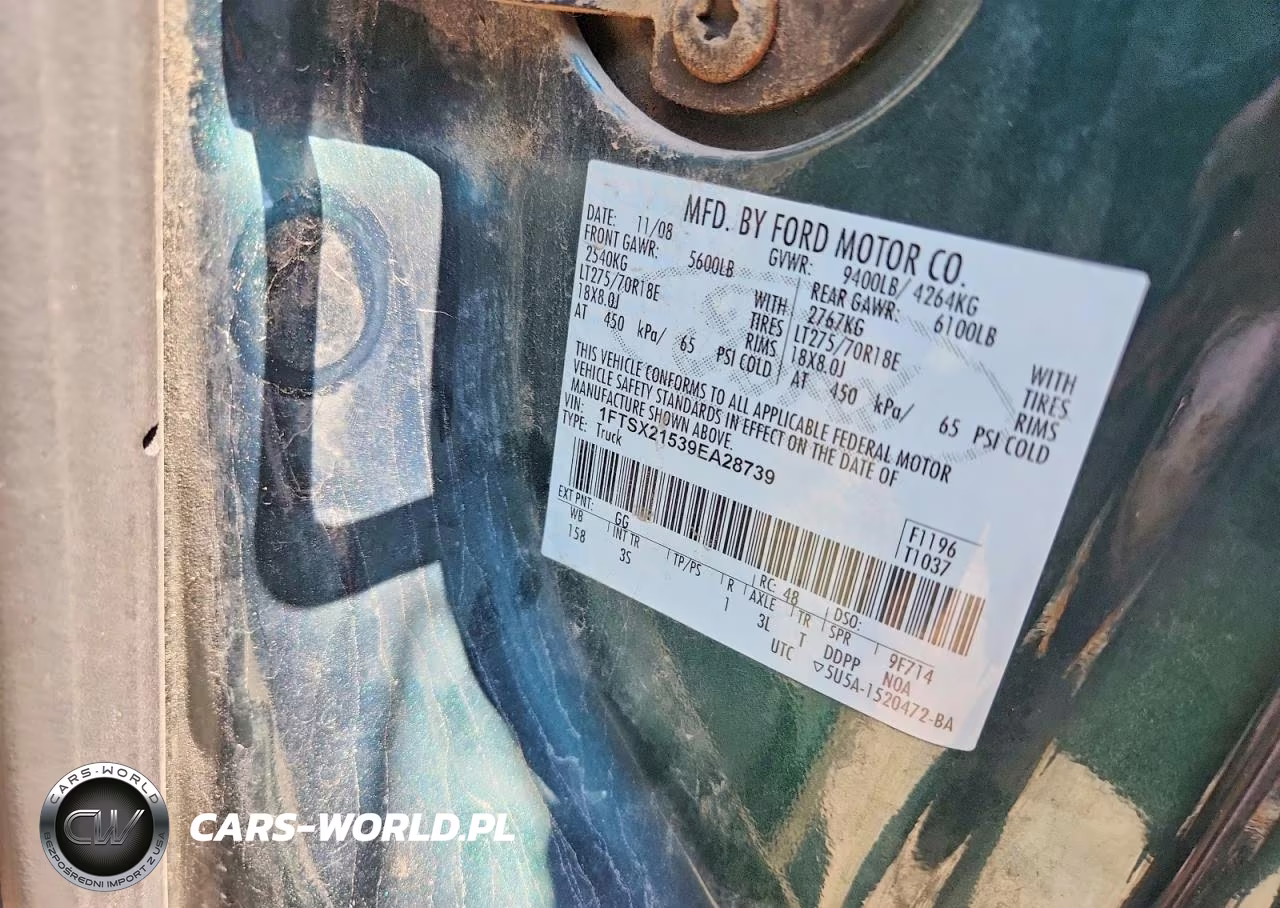 2009 Ford F250 Super Duty VIN:1FTSX21539EA28739 - 13