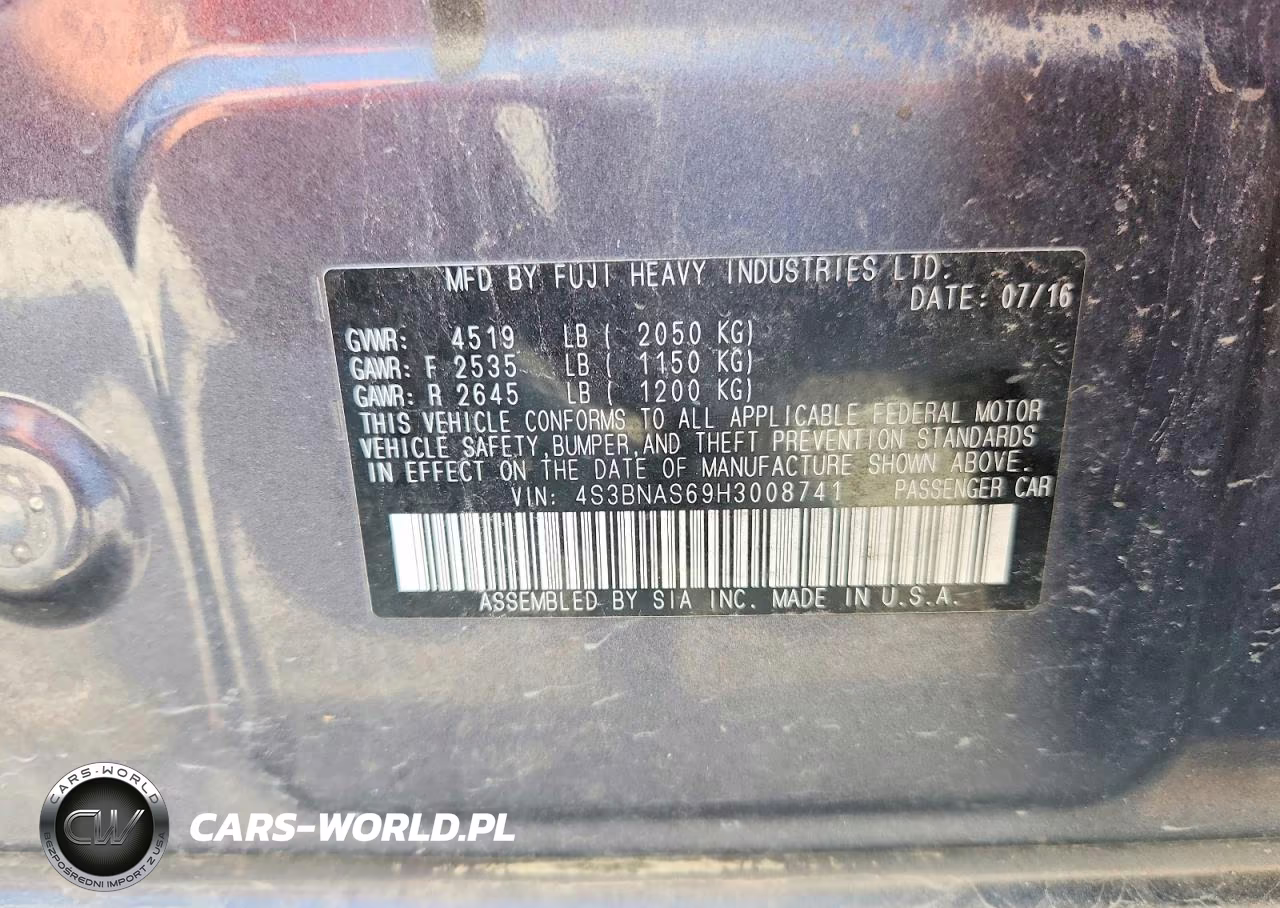 2017 Subaru Legacy Sport VIN:4S3BNAS69H3008741 - 13
