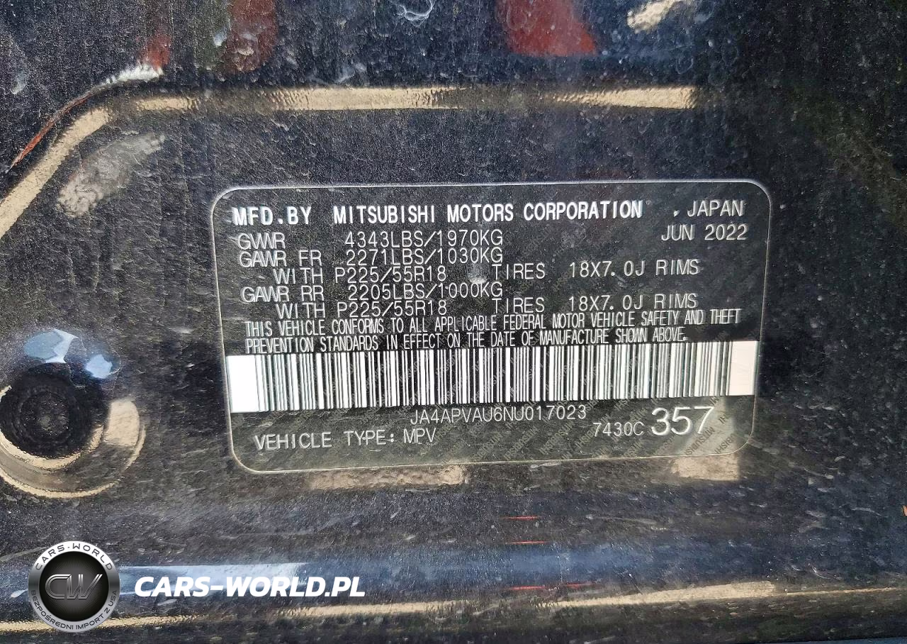 2022 Mitsubishi Outlander Sport Se VIN:JA4APVAU6NU017023 - 13