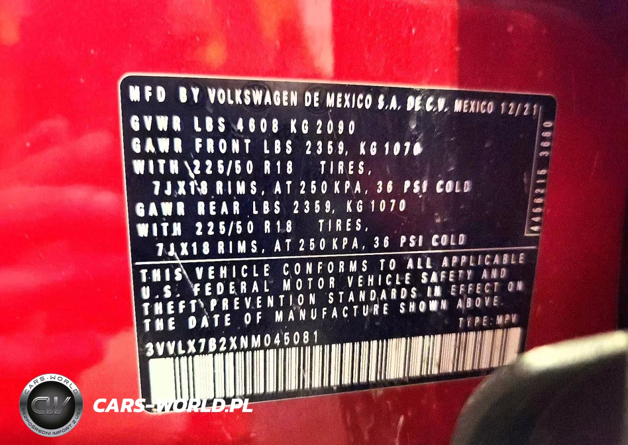 2022 Volkswagen Taos Se Iq Drive VIN:3VVLX7B2XNM045081 - 13