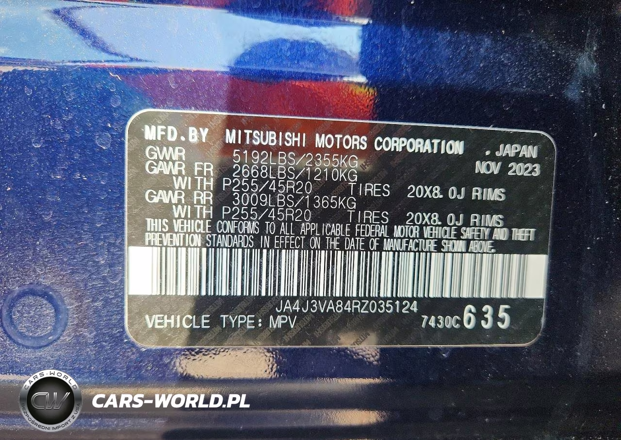 2024 Mitsubishi Outlander Se VIN:JA4J3VA84RZ035124 - 14