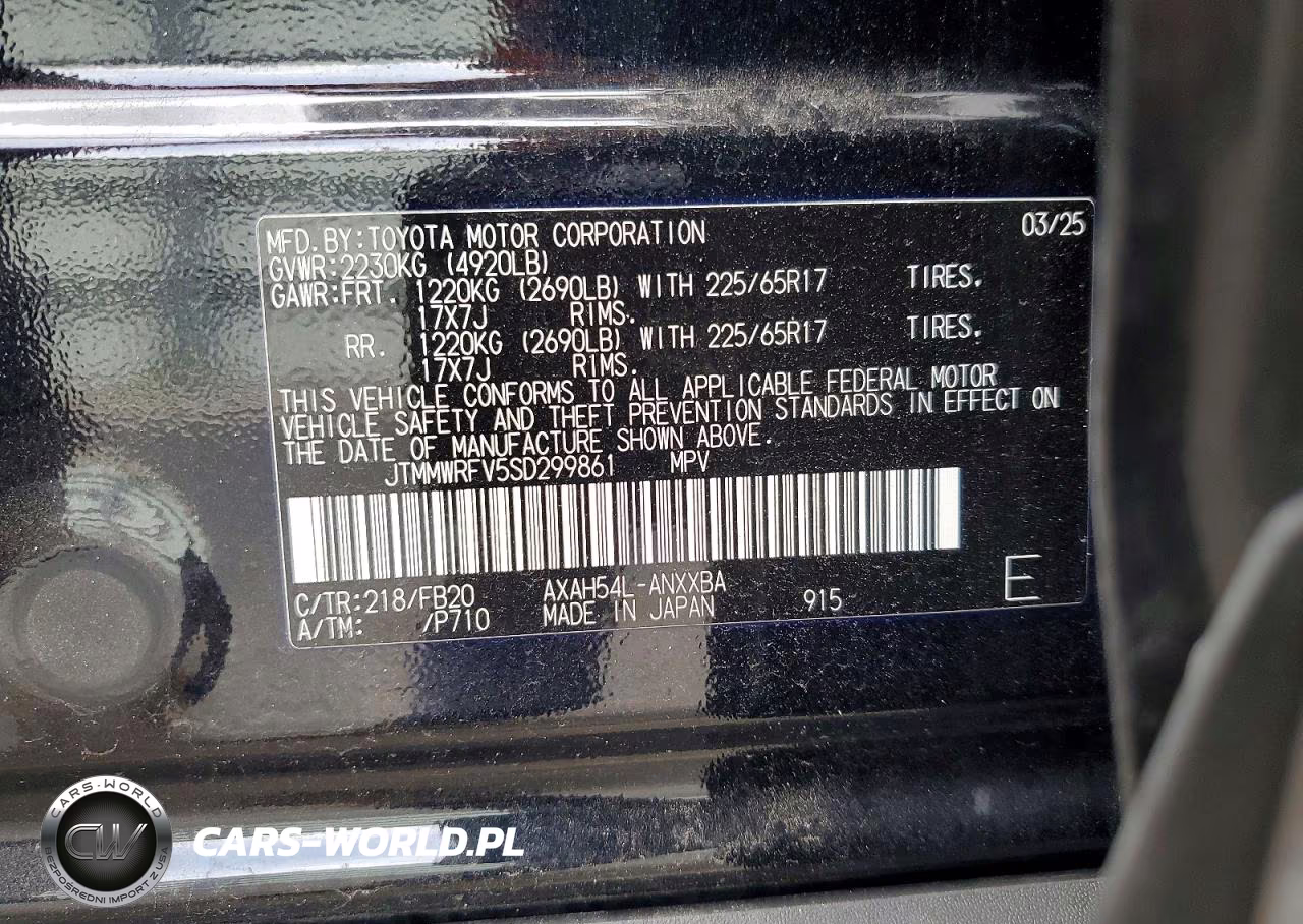 2025 Toyota Rav4 Le VIN:JTMMWRFV5SD299861 - 13