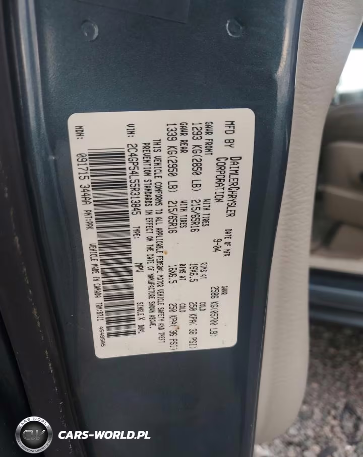 2005 Chrysler Town & Country Touring VIN:2C4GP54L55R313845 - 14