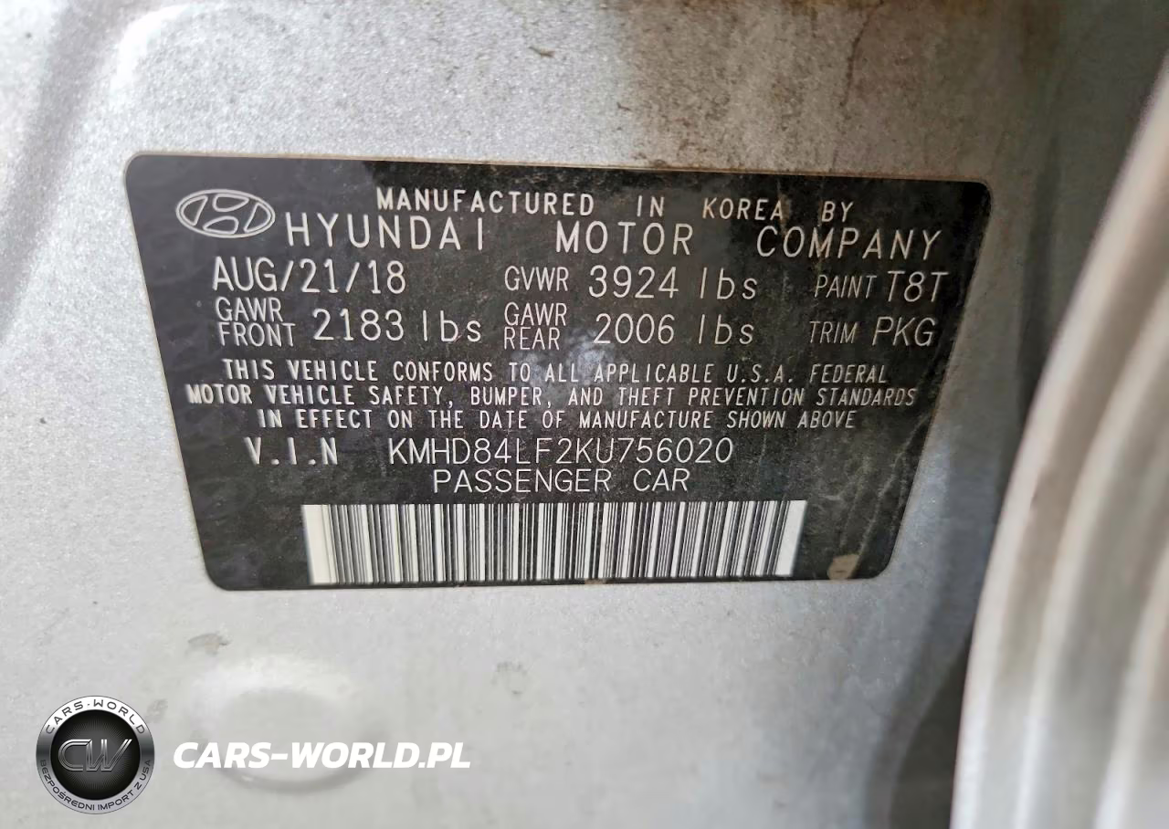 2019 Hyundai Elantra Sel VIN:KMHD84LF2KU756020 - 12
