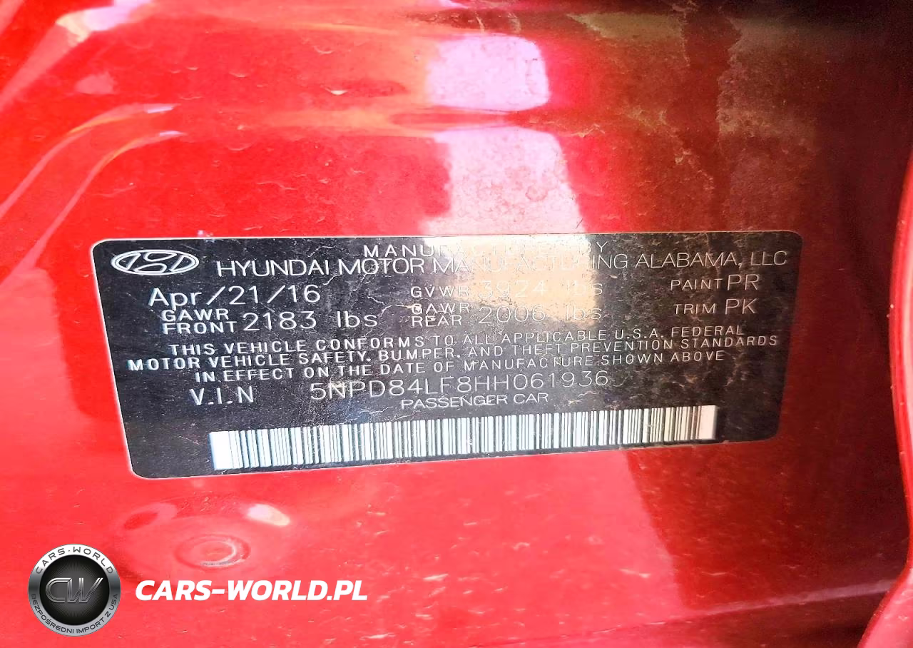 2017 Hyundai Elantra Se VIN:5NPD84LF8HH061936 - 13