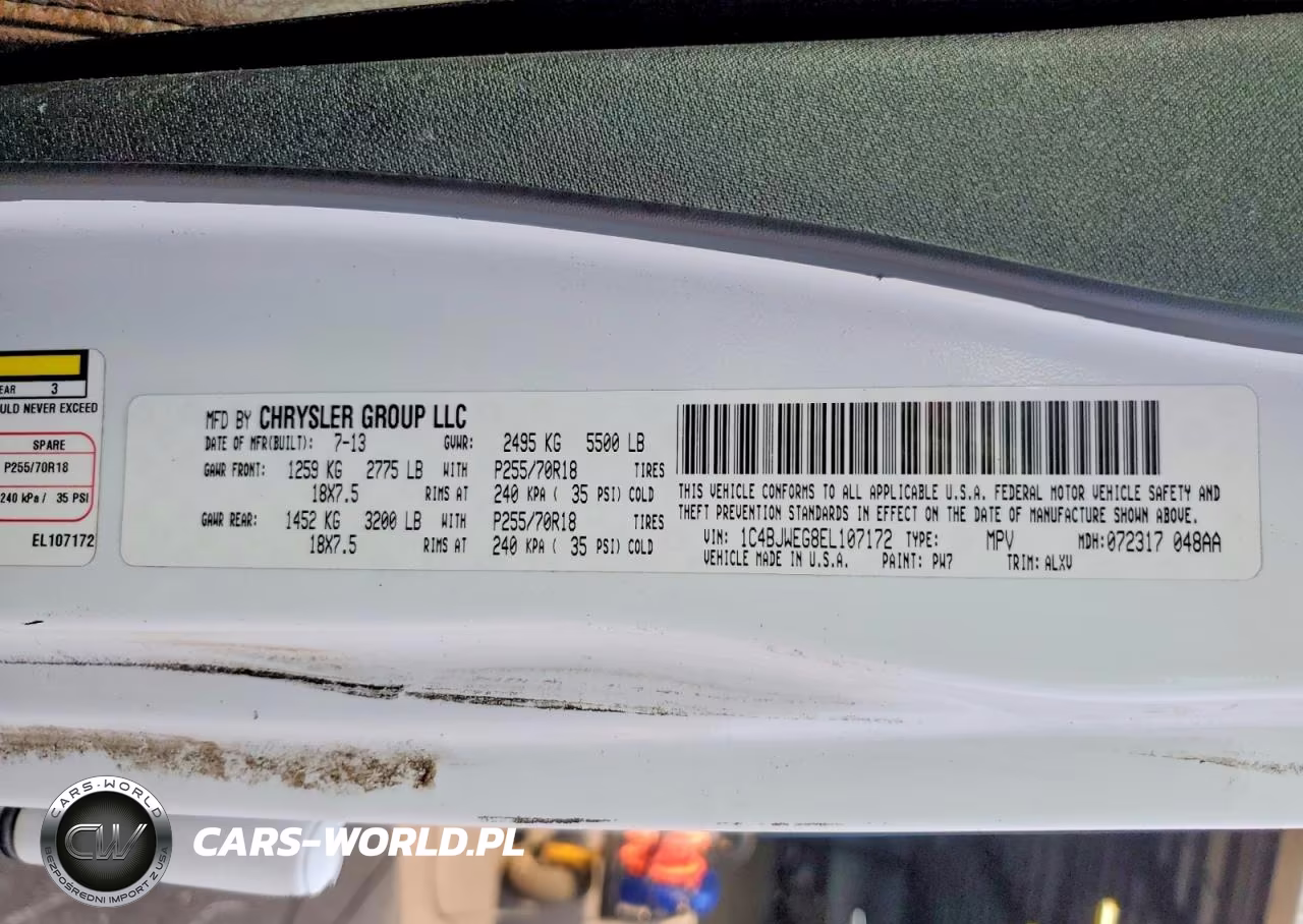 2014 Jeep Wrangler Unlimited Sahara VIN:1C4BJWEG8EL107172 - 13