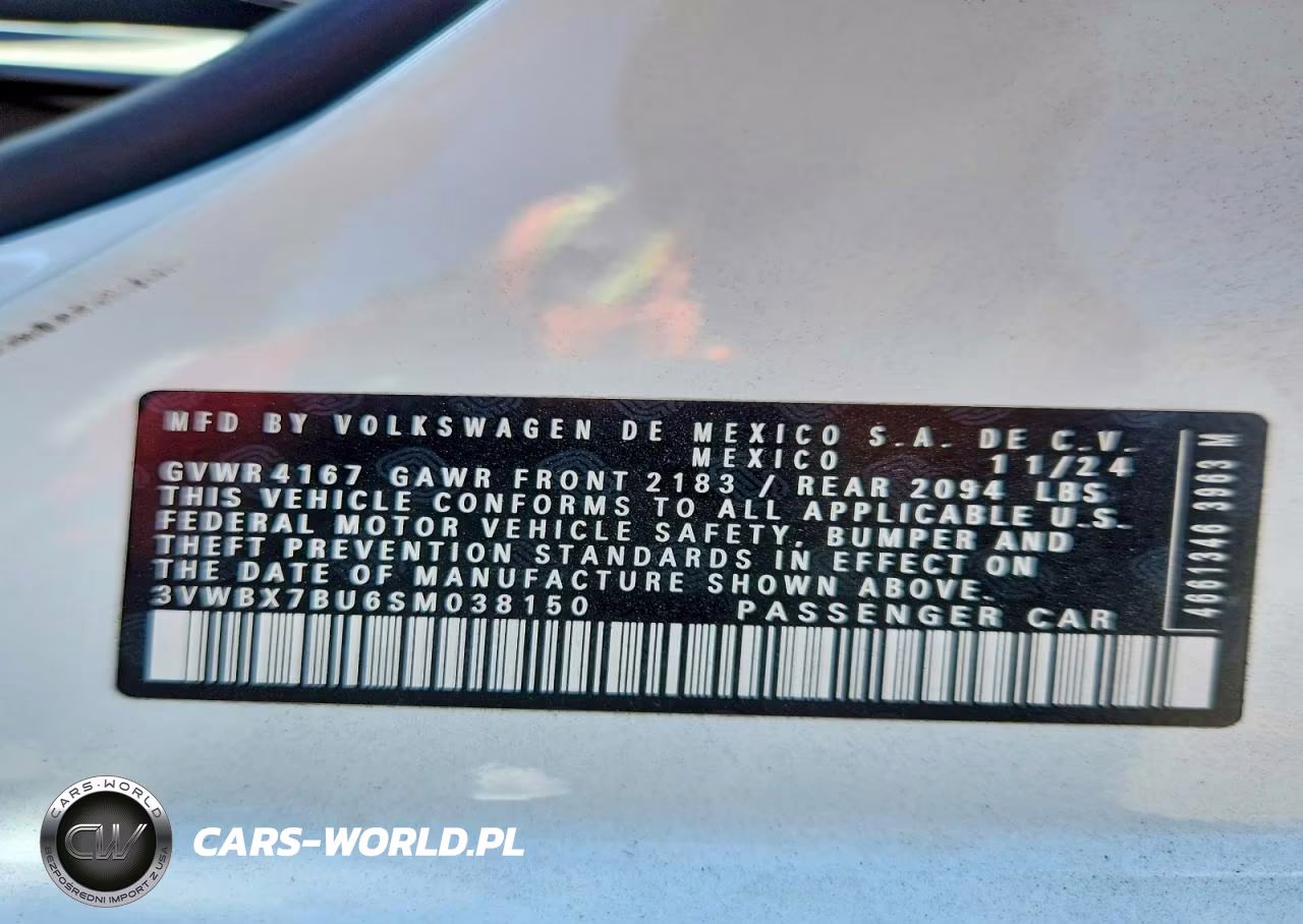 2025 Volkswagen Jetta Sport VIN:3VWBX7BU6SM038150 - 12