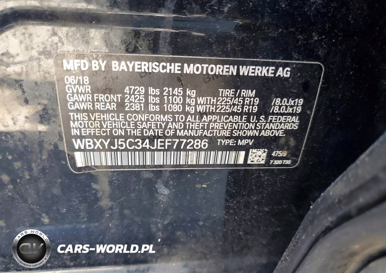 2018 BMW X2 xDrive28I VIN:WBXYJ5C34JEF77286 - 13
