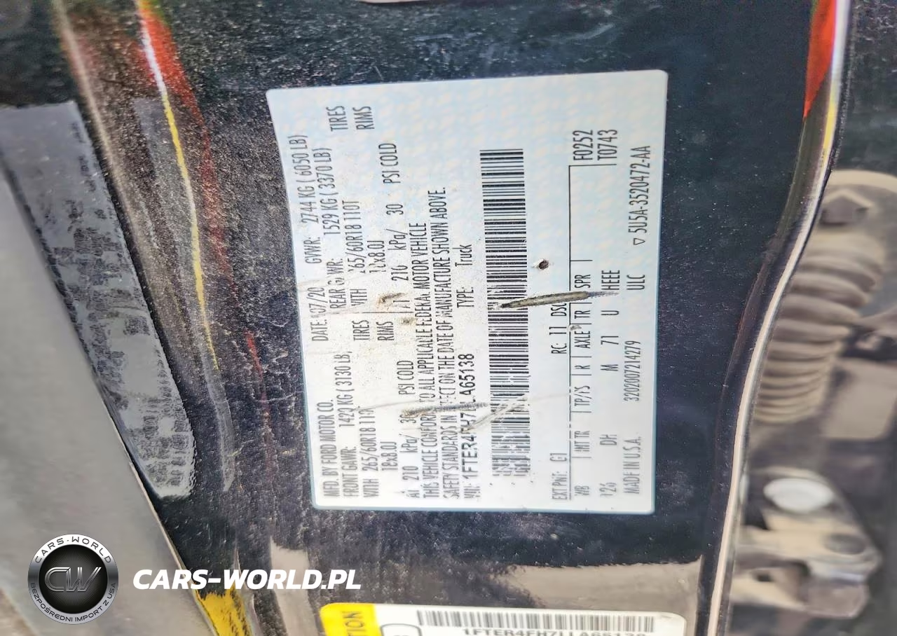 2020 Ford Ranger Xl VIN:1FTER4FH7LLA65138 - 12