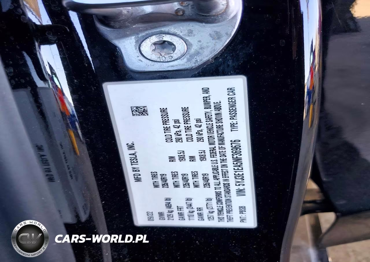 2022 Tesla Model 3 VIN:5YJ3E1EA5NF369676 - 12