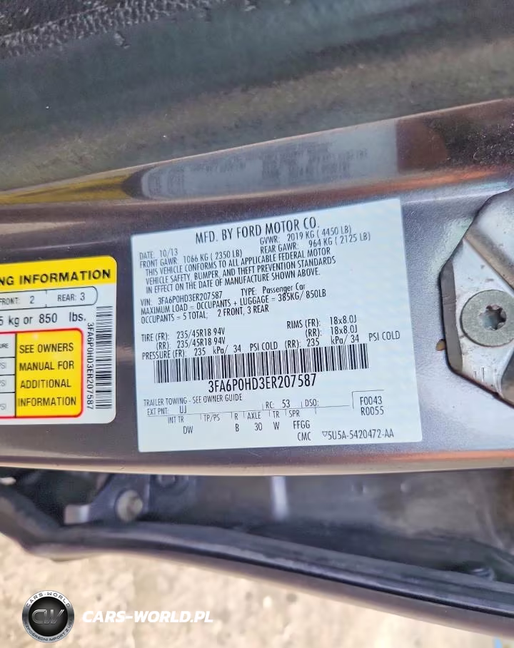 2014 Ford Fusion Se VIN:3FA6P0HD3ER207587 - 12