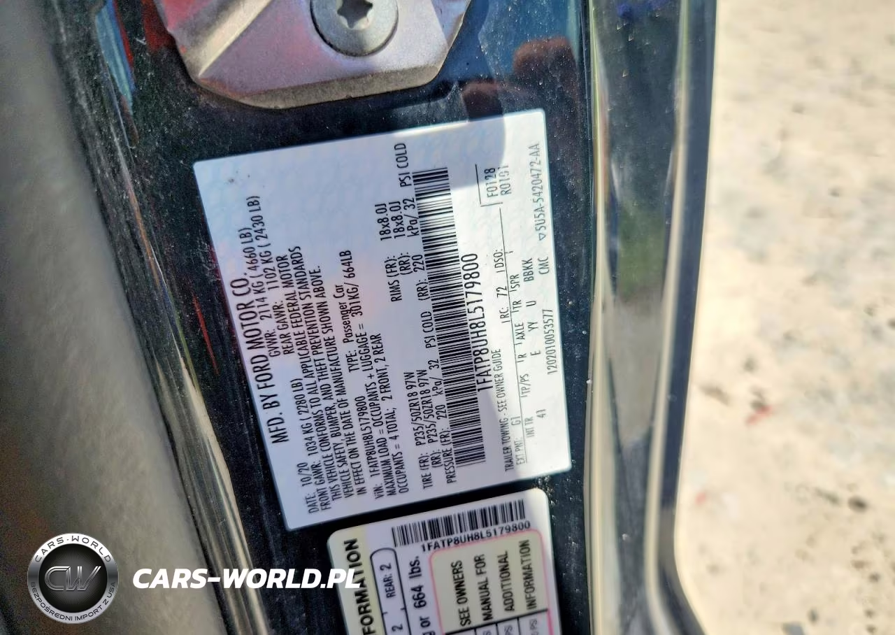 2020 Ford Mustang VIN:1FATP8UH8L5179800 - 13