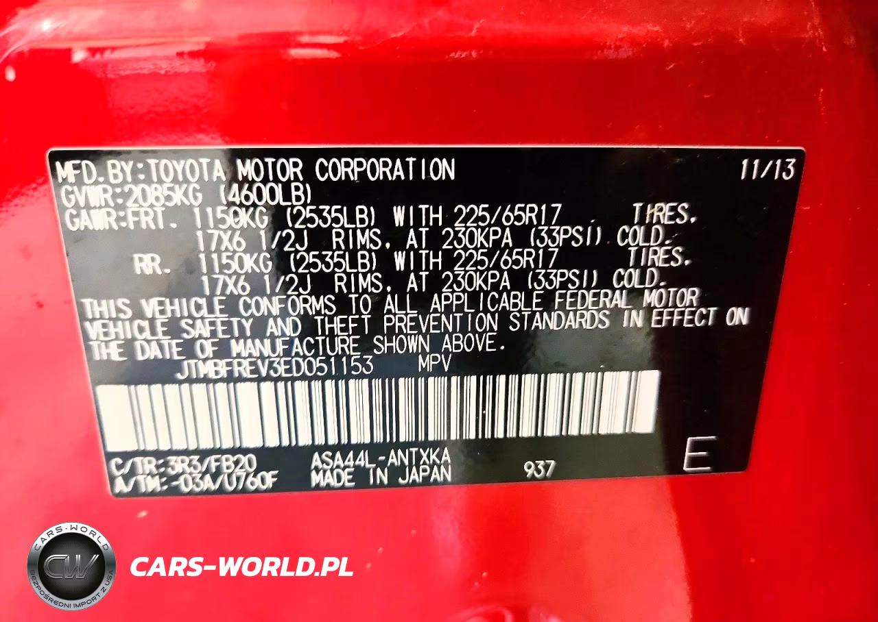 2014 Toyota Rav4 Le VIN:JTMBFREV3ED051153 - 13