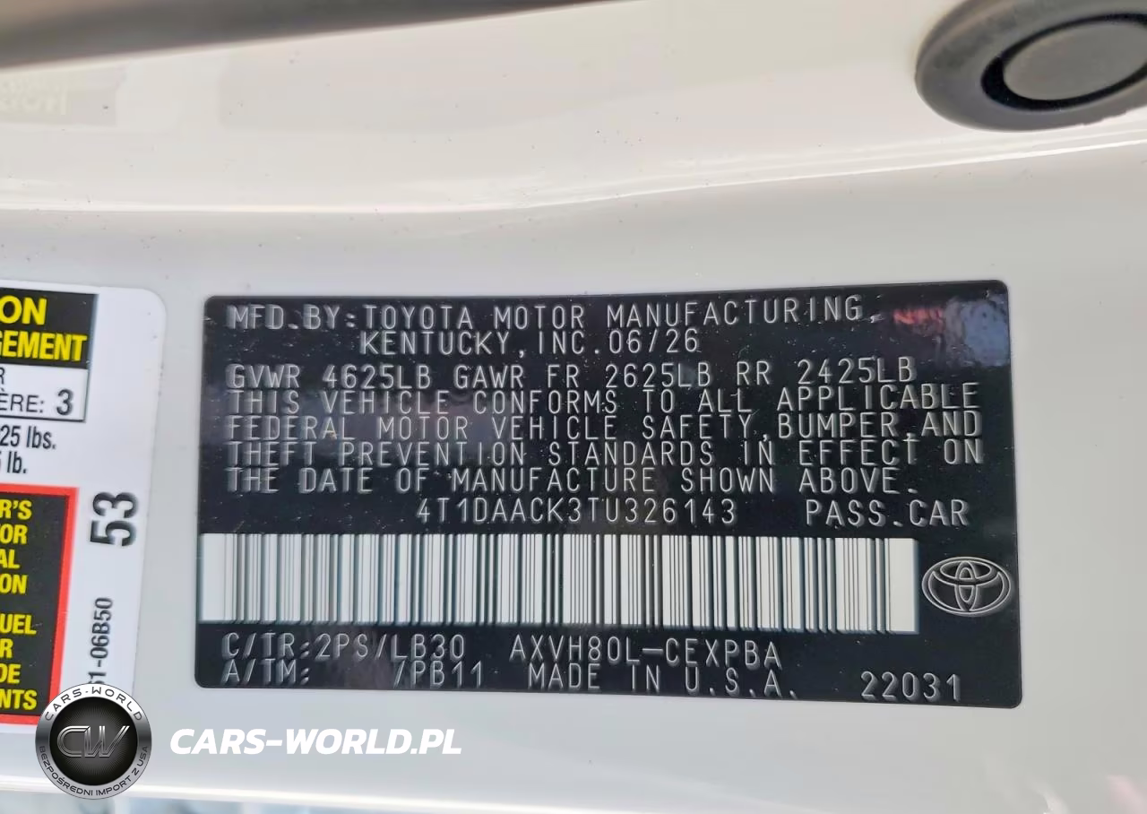 2026 Toyota Camry Xse VIN:4T1DAACK3TU326143 - 13