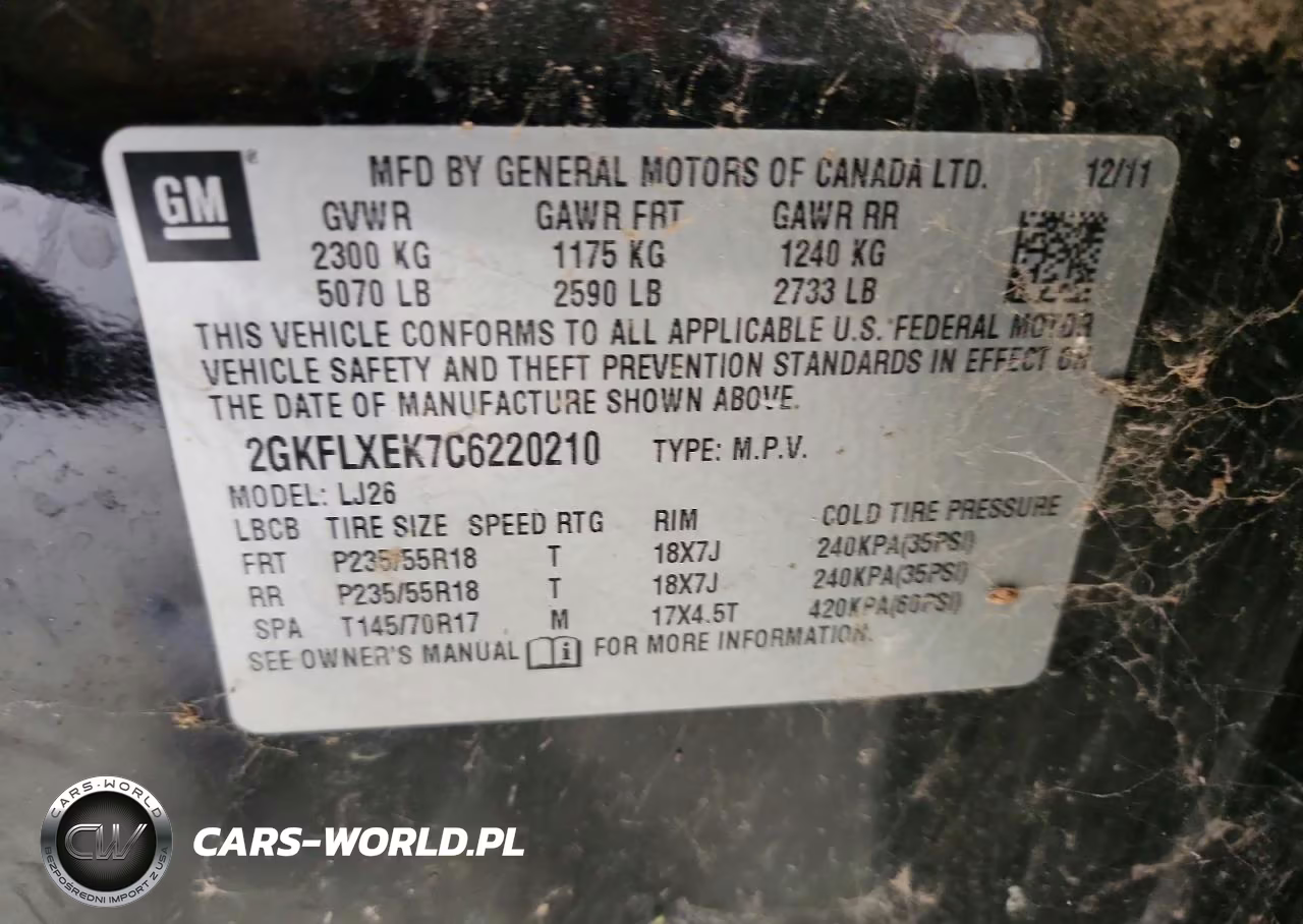 2012 GMC Terrain Slt VIN:2GKFLXEK7C6220210 - 12